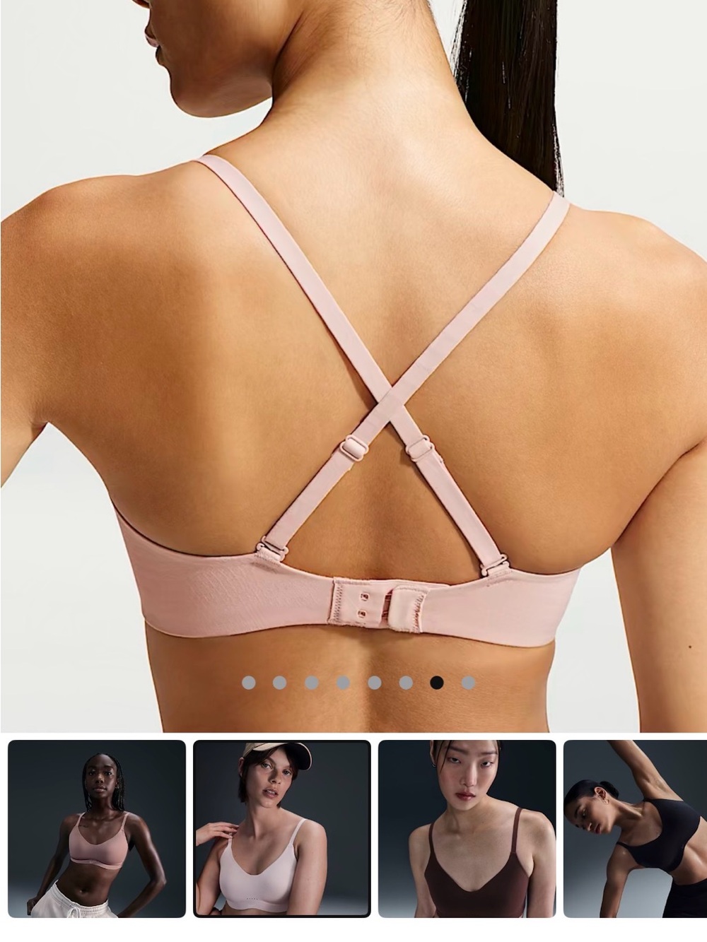 Nike Alate Minimalist Light-Support Padded Convertible Sports Bra - Picture 2 of 5
